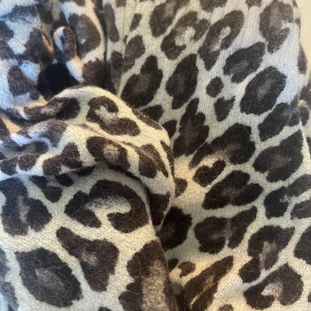 Chico's Animal Print Cowl Neck Sweater - Picture 5 of 8